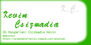 kevin csizmadia business card